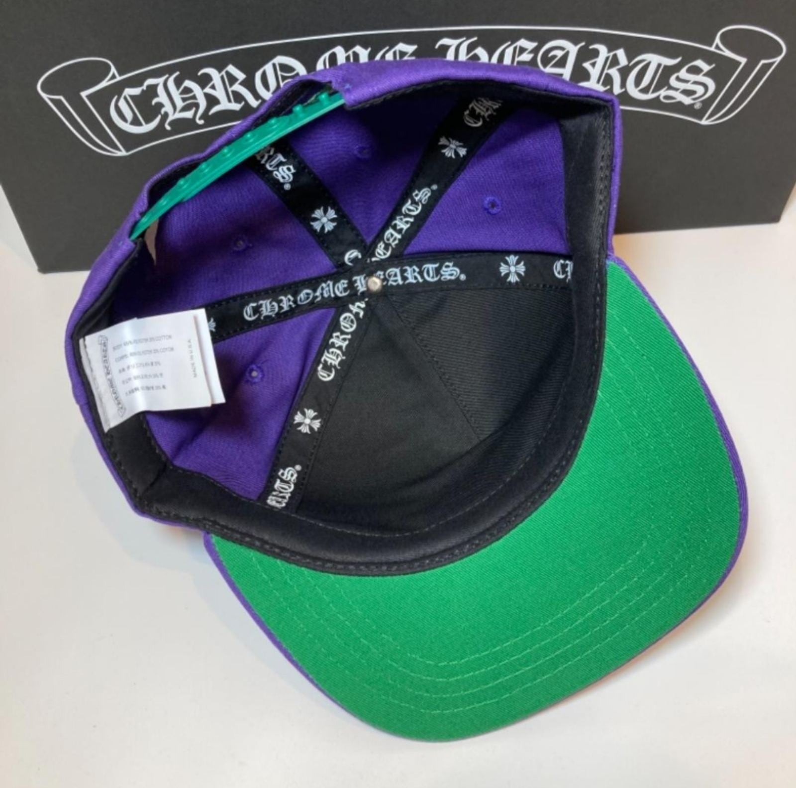 CHROME HEARTS クロムハーツ CH ベースボール キャップ パープル CHROME HEARTS クロムハーツ CH ベースボール キャップ パープル