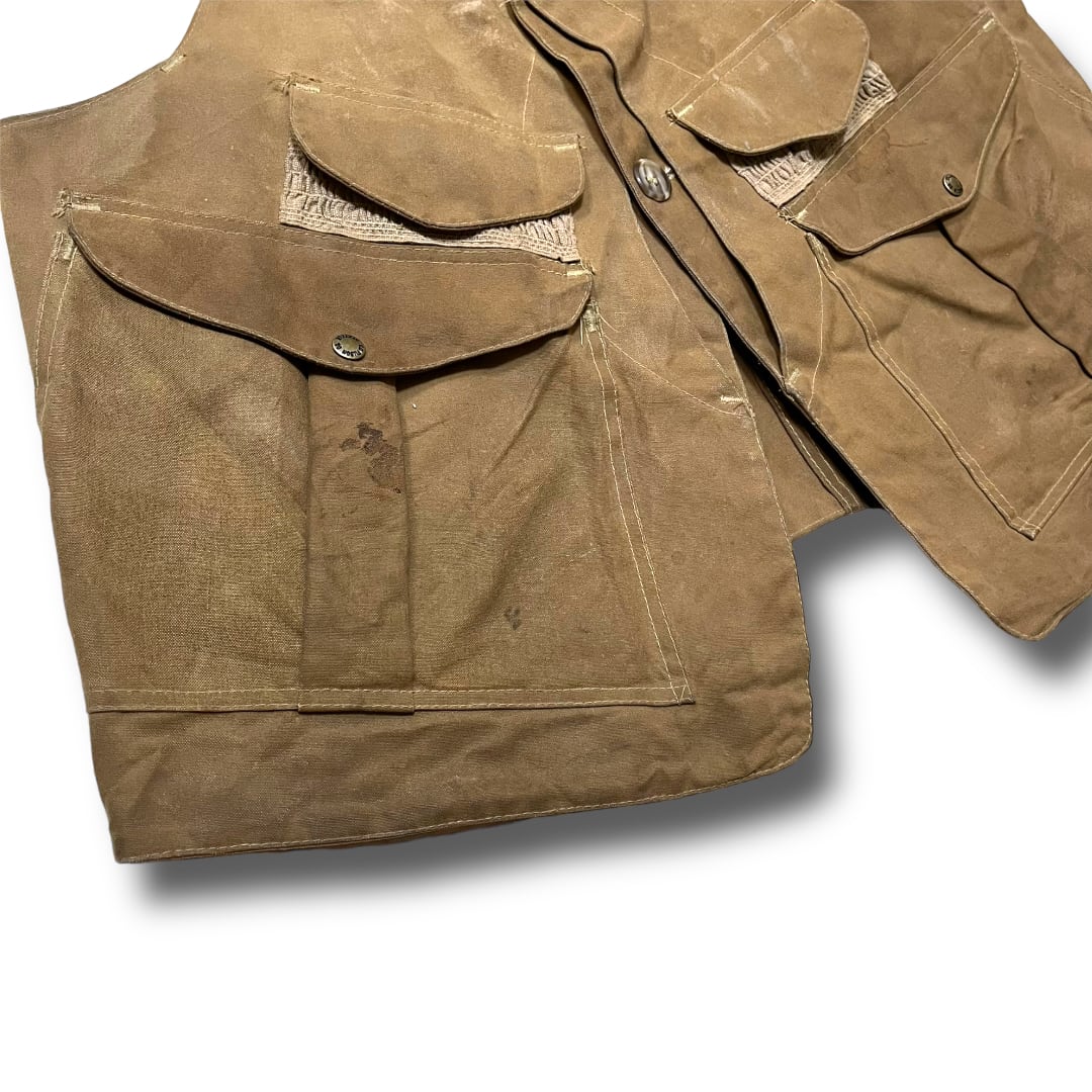 FILSON GARMENT】ハーフムーンオイルドハンティングベスト FILSON GARMENT】ハーフムーンオイルドハンティングベスト