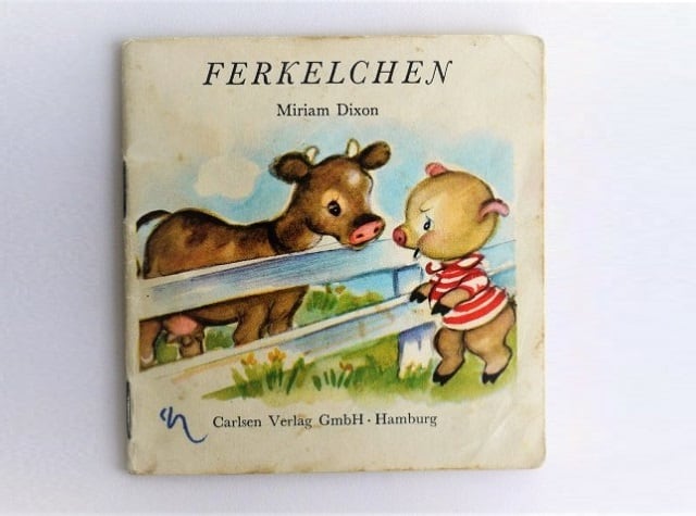 ヴィンテージミニ絵本 「子豚ちゃん」 FERELCHEN 手のひら絵本