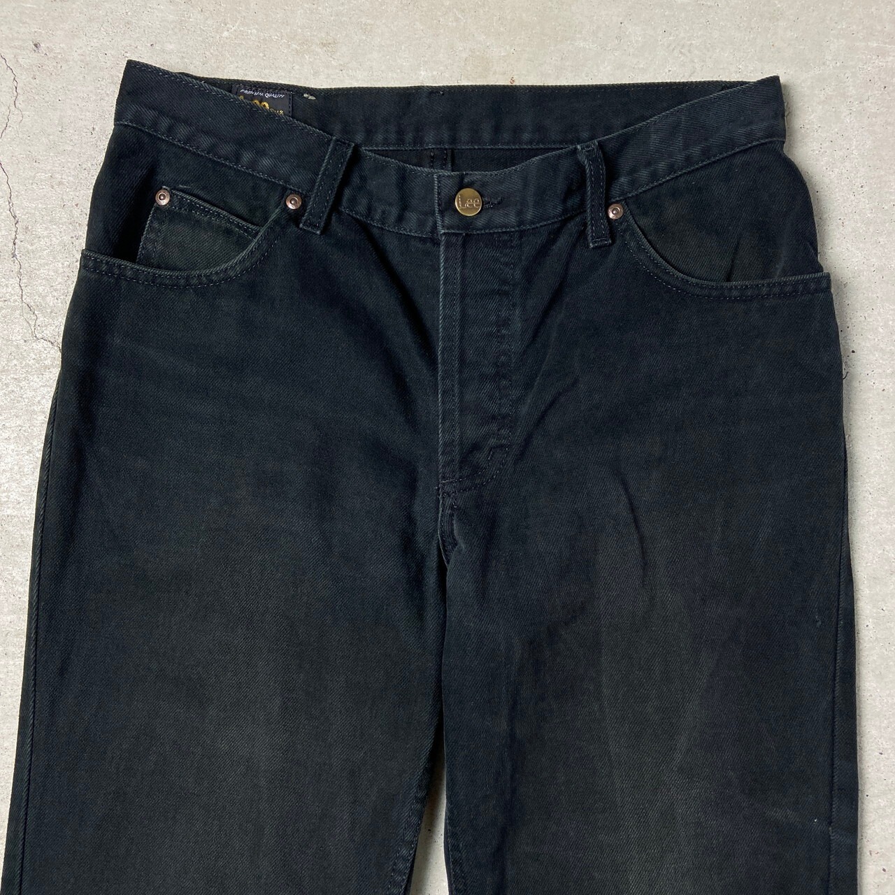 90年代〜 ユーロ Lee リー ストレート ブラックデニムパンツ メンズW33 