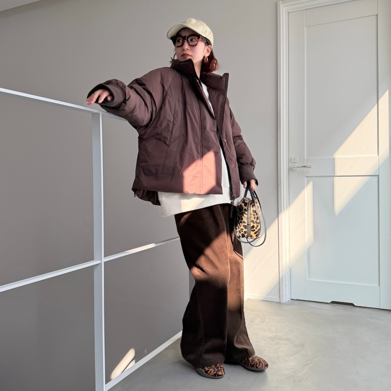 中綿マットショートBZ/ブラウン