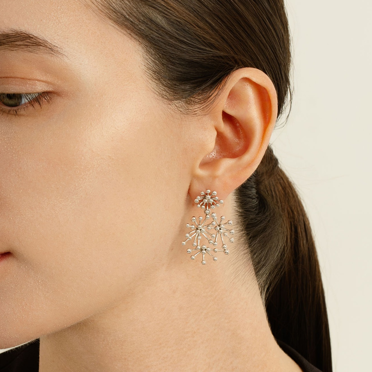 Silver pierced earrings SMA25ピアス