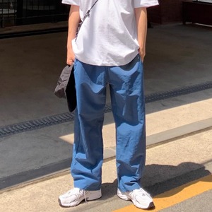 薄ルーズストレートカジュアルパンツ　0648