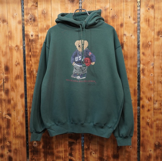 90s ralphlauren ポロベアー パーカー L/ラルフローレン polo bear