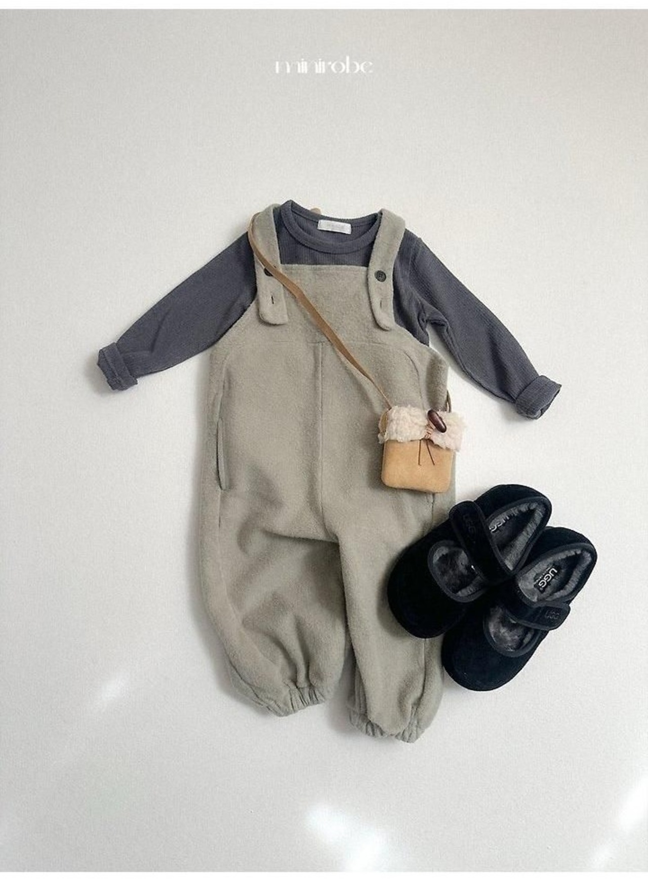 〖取寄〗韓国子供服 / 26winter / minirobe / テリーオーバーオール / キッズ *S~L*