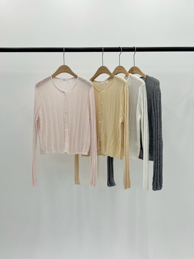 (予約) verveine / Novella alpaca round cardigan 4color