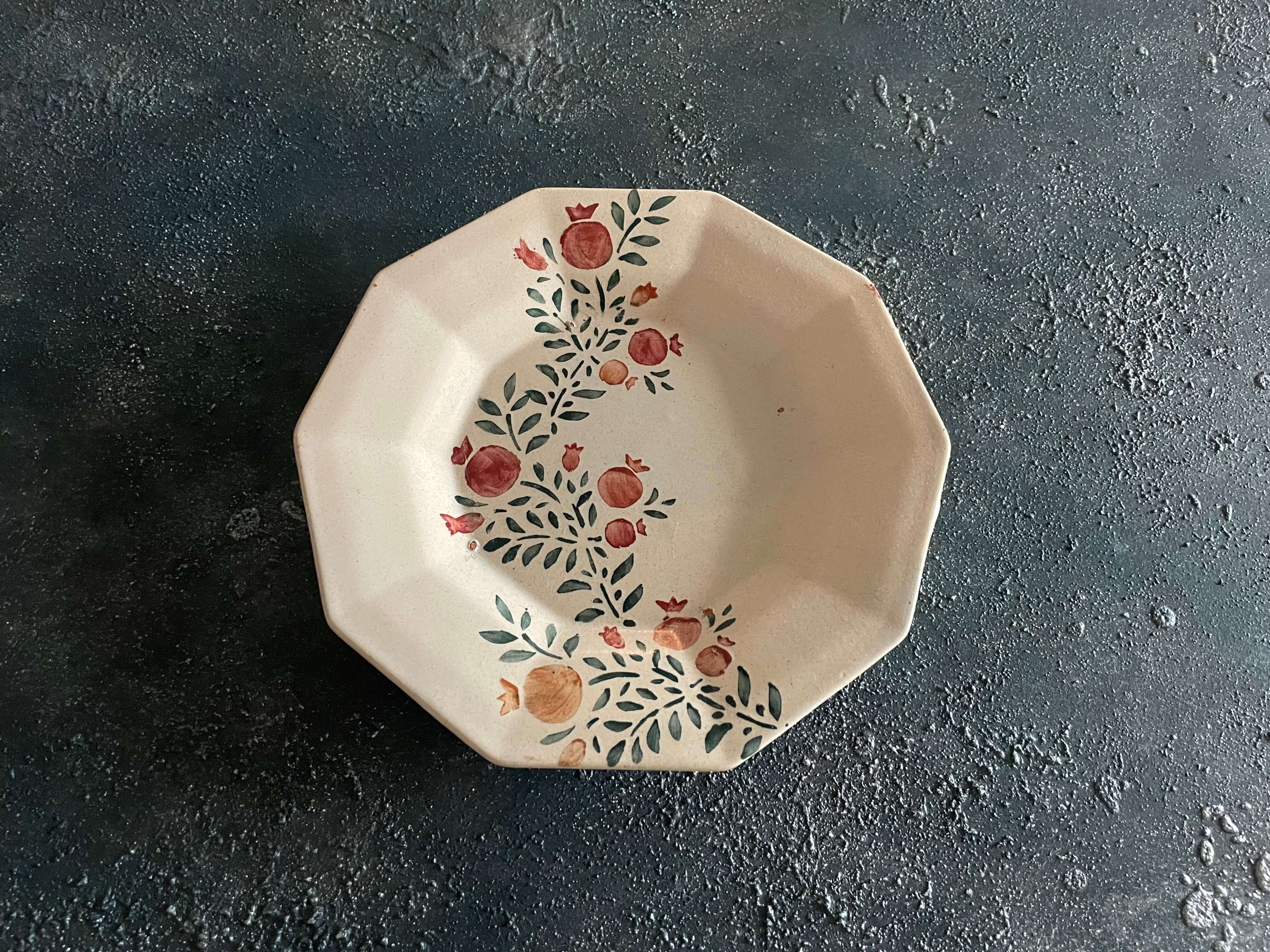 十角皿／7寸（2512em-13）