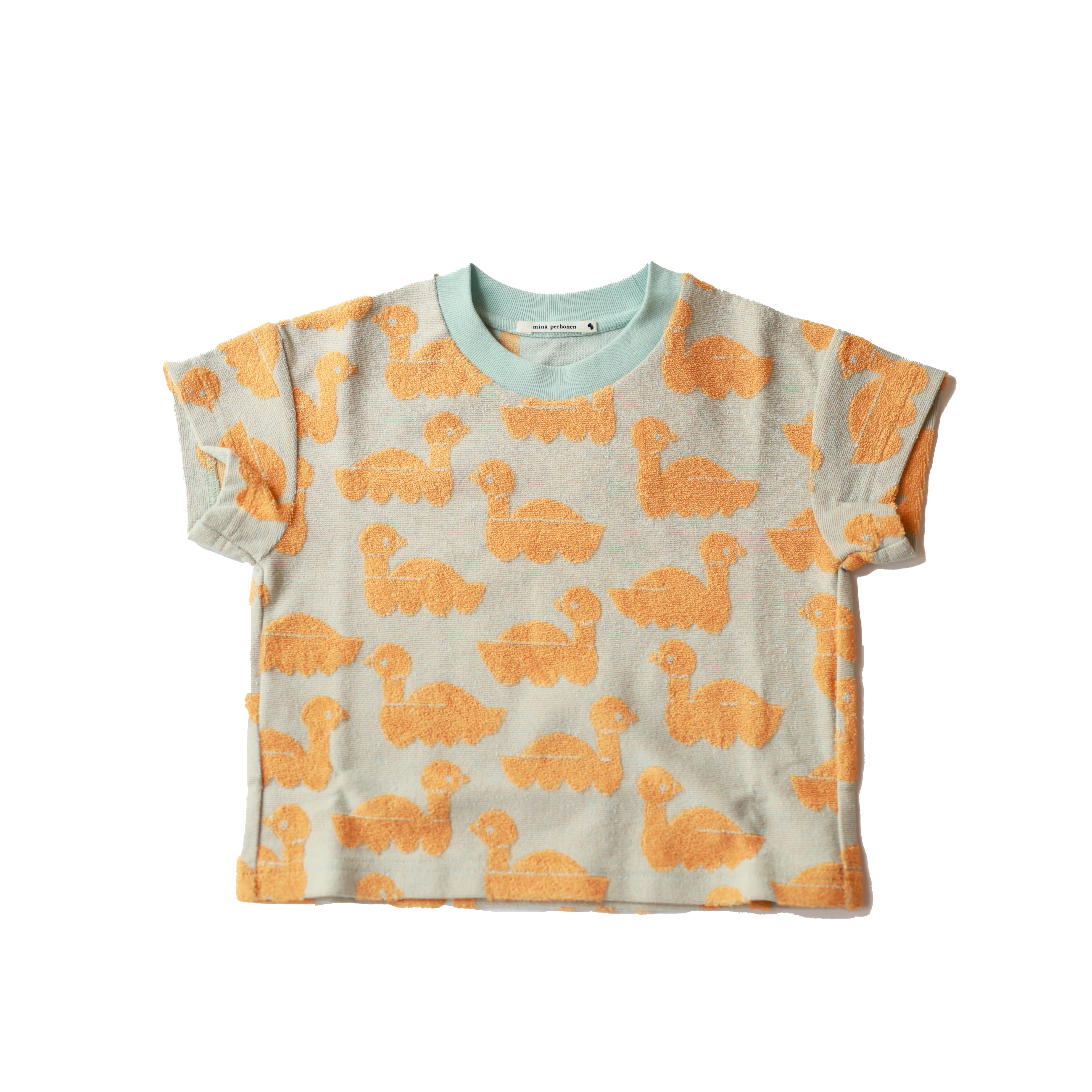 mina perhonen / sea birds カットソー / orange / 110,120,130cm