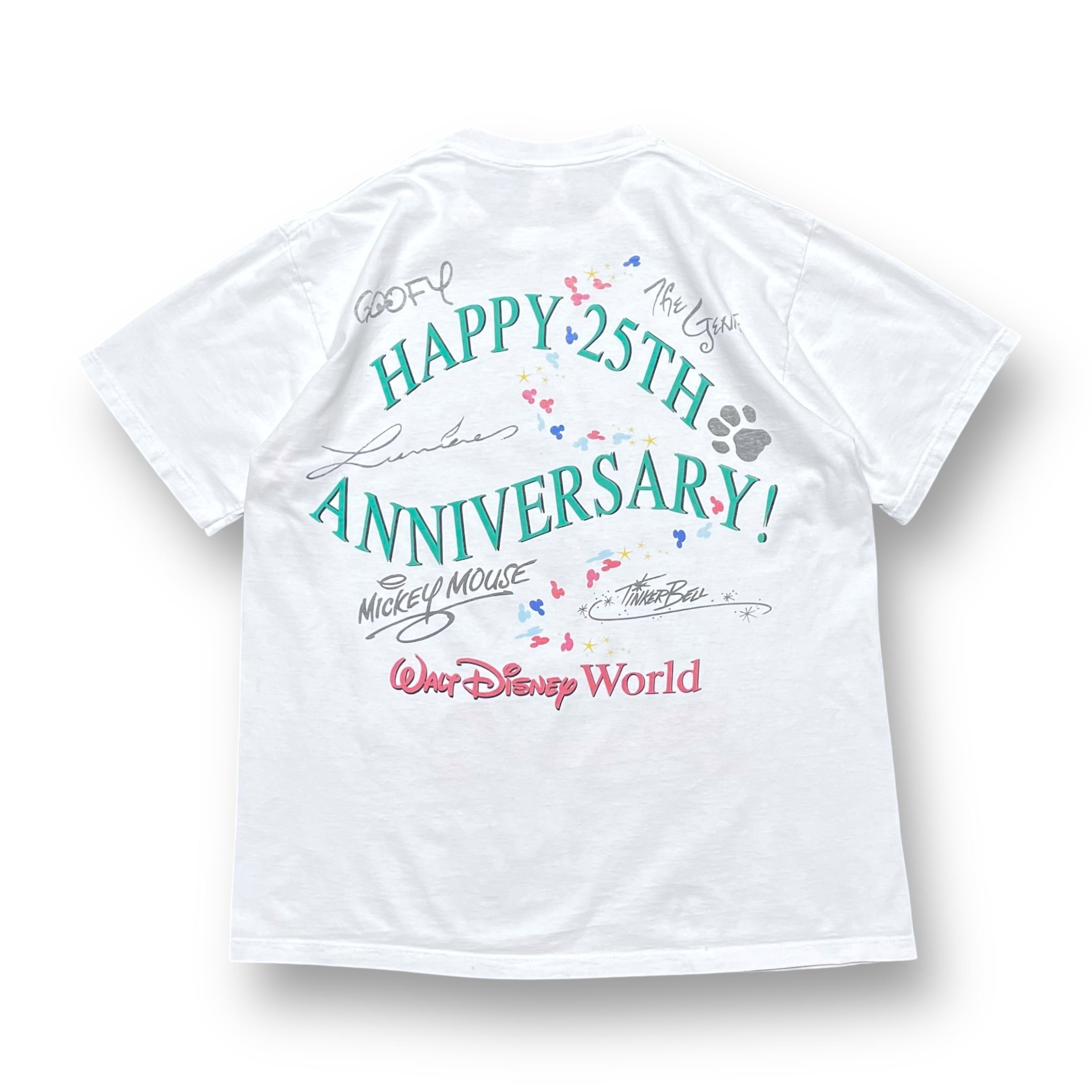 【USA製】90s DISNEY WORLD 周年記念 ジーニー Tシャツ USA製】90s DISNEY WORLD 周年記念 ジーニー Tシャツ USA製】90s