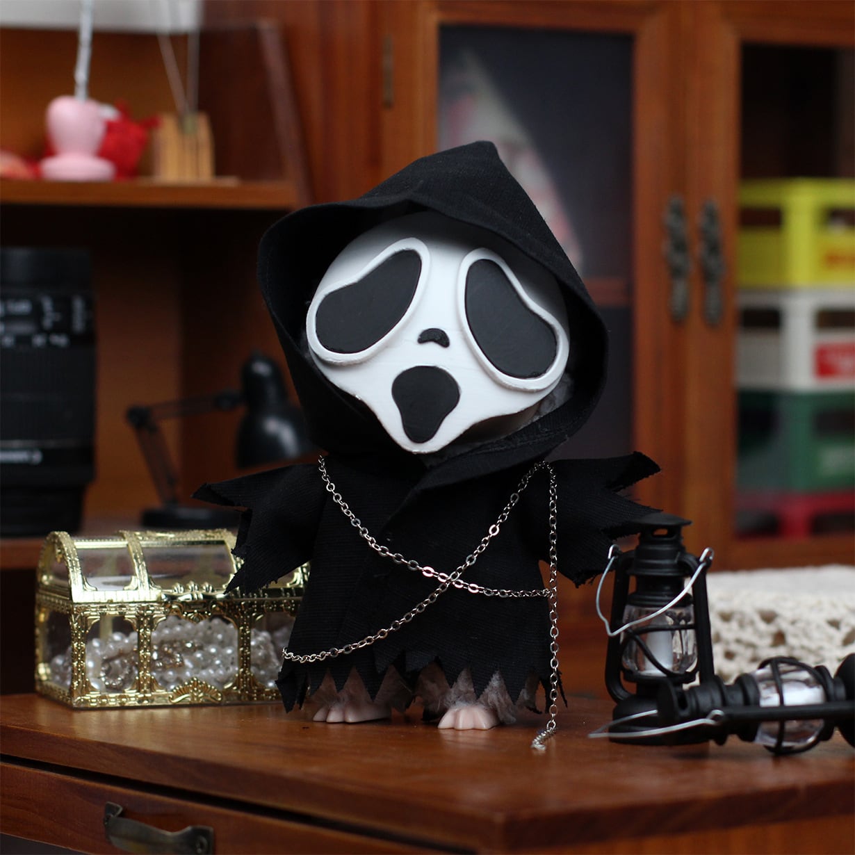 【2025ハロウィン新作】Labubu ラブブ ドール服 高品質 3大テーマセット (カボチャ/魔女/お化け) LEDライト付き 限定 フルコーデ