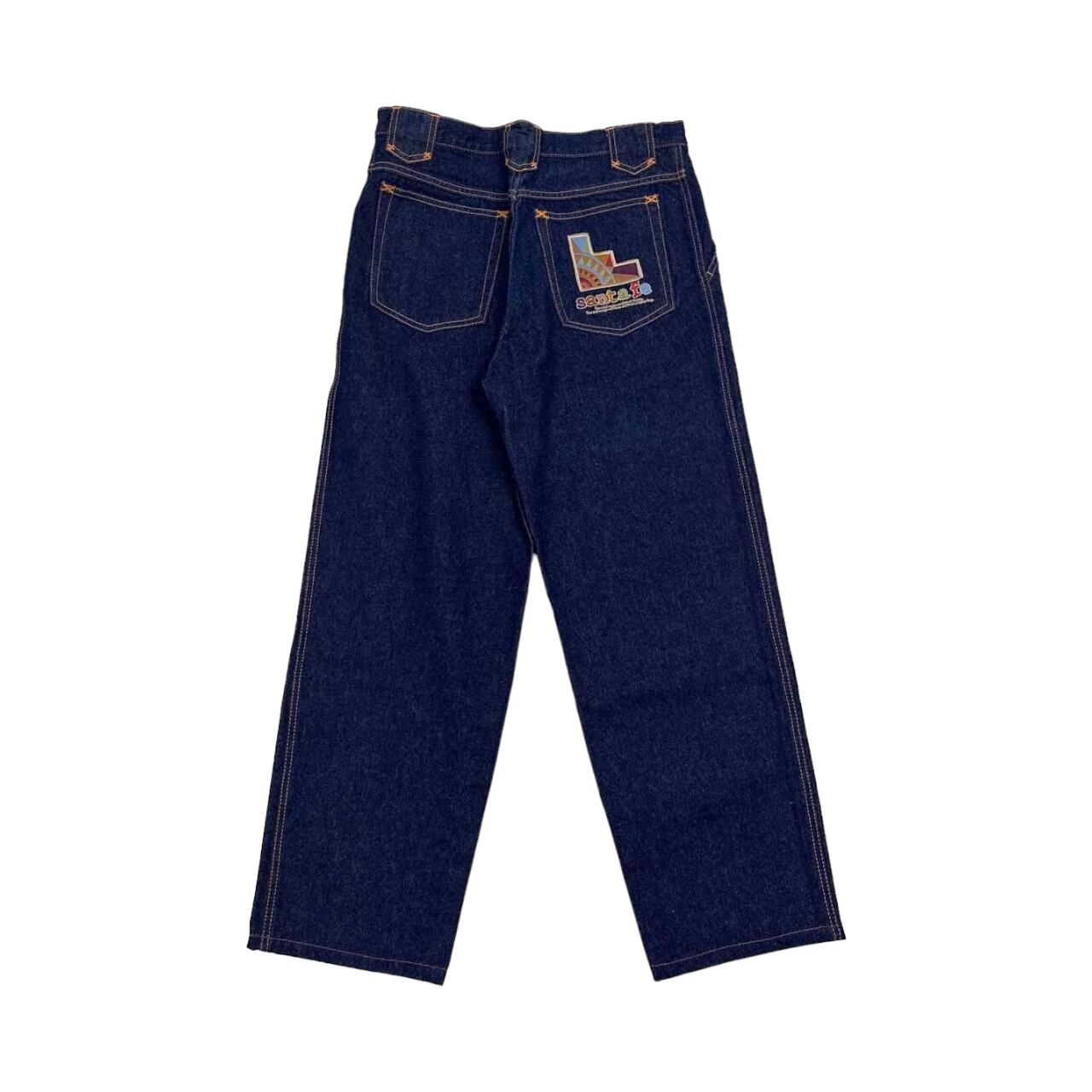 Santa Fe サンタフェ 刺繍デザイン デニム パンツ ボトムス サイズ 33  