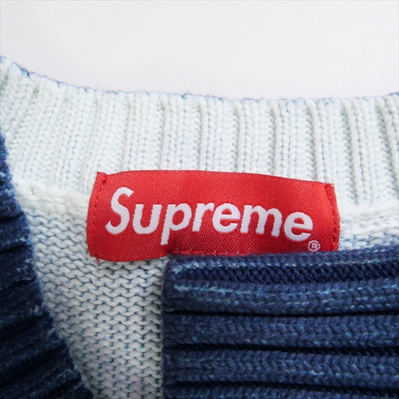 Size【M】 SUPREME シュプリーム 23SS Printed Washed Sweater Navy 
