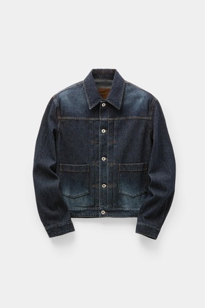 [COOR] Type 2 Twill Washed Trucker Jacket (Washed Indigo) 正規品 韓国ブランド 韓国通販 韓国代行 韓国ファッション クール クーア クアー 日本 店舗