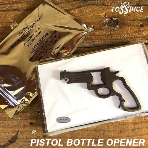 PISTOL BOTTLE OPENER ピストルボトルオープナー 栓抜き TOSSDICE アンティーク仕上