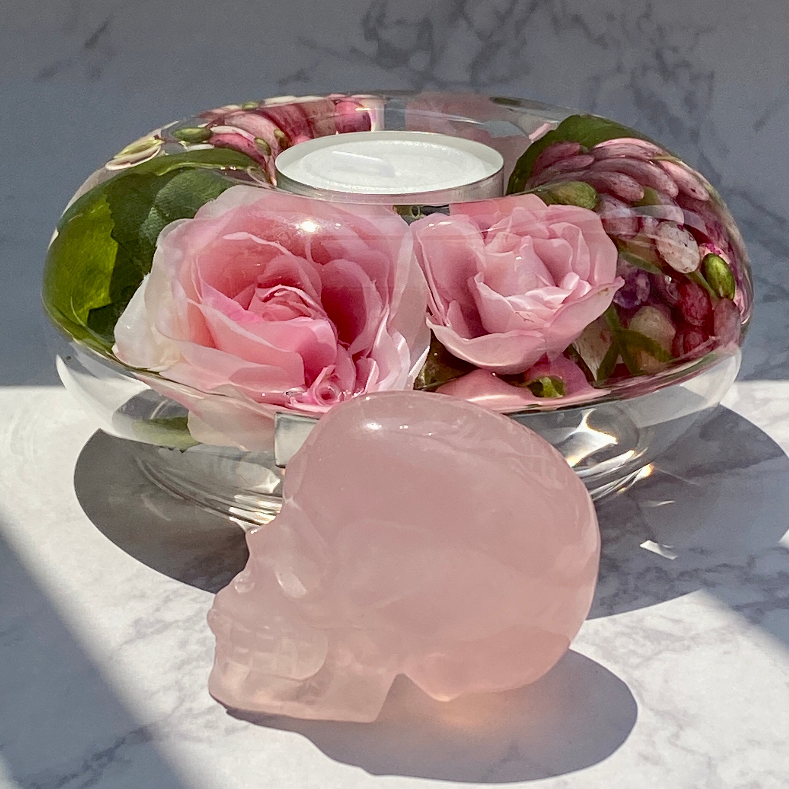 ローズクォーツのスカル Rose Quartz Skull AC3191 | PAY ID