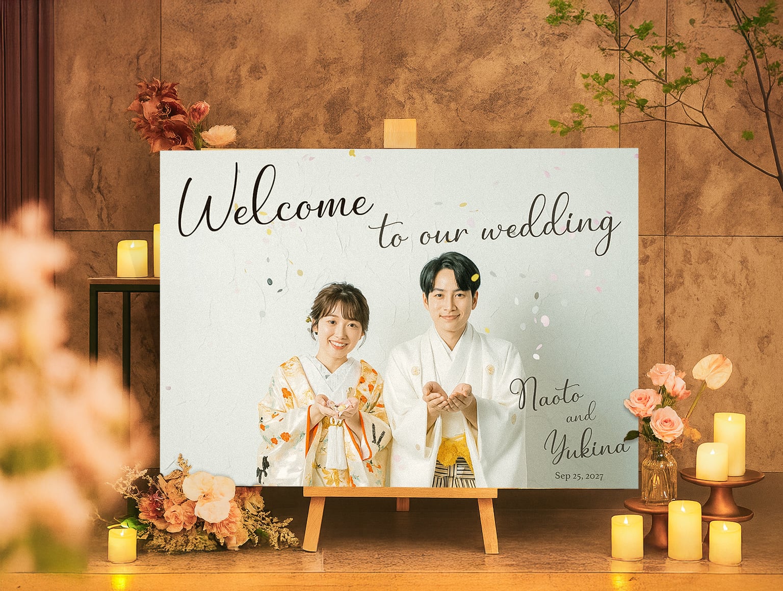 6案ご提案✨】お好きなお写真で叶える高品質なウェルカムボード