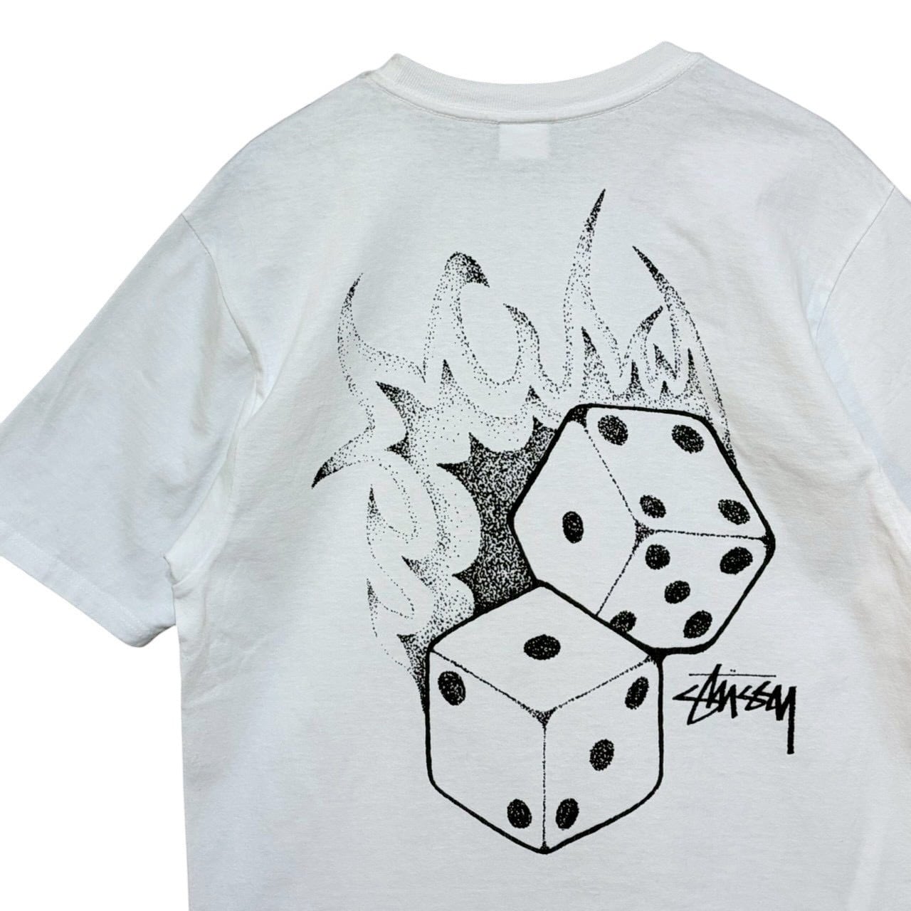 ステューシー Tシャツ - Stussy グラフィック ダイスプリント Tシャツ ホワイト Mサイズ ステューシー Tシャツ - Stussy グラフィック ダイスプリント Tシャツ ホワイト Mサイズ