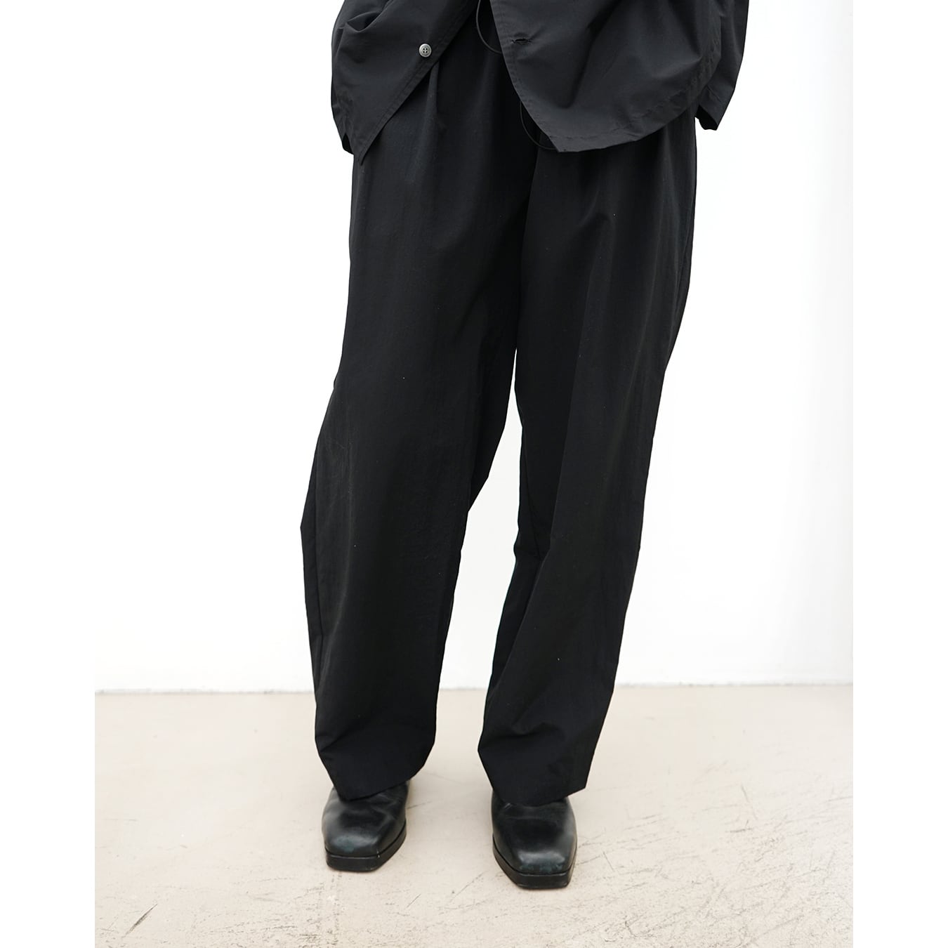 Blanc YM] (ブランワイエム) BL-25A-NSP NYLON SPINDLE PANTS (black