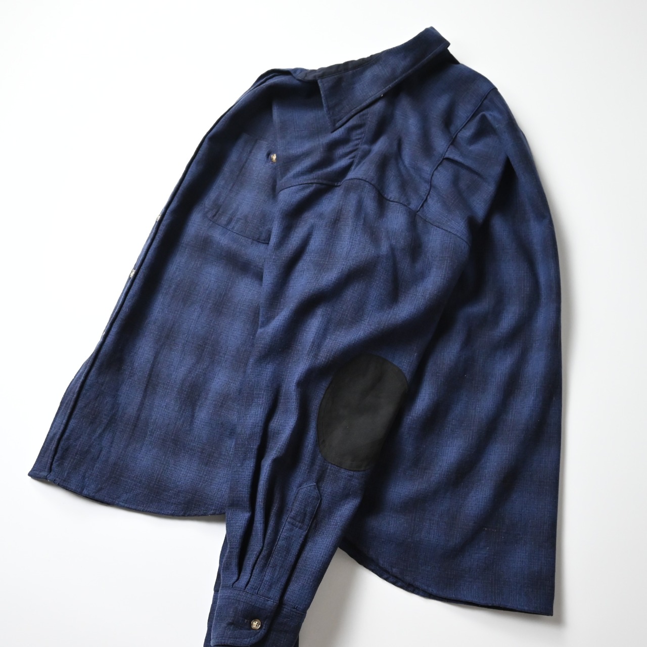 90’s Wool Check Shirt Elbow patch made in USA sizeXL