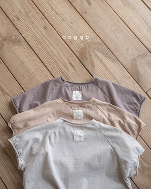 【anggo】だいなそーTシャツ 80〜120cm ブラウン 230509