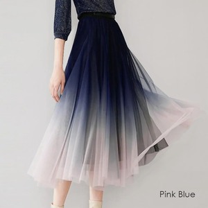 Gradient Color Long Skirt / グラデーション カラー ロング スカート