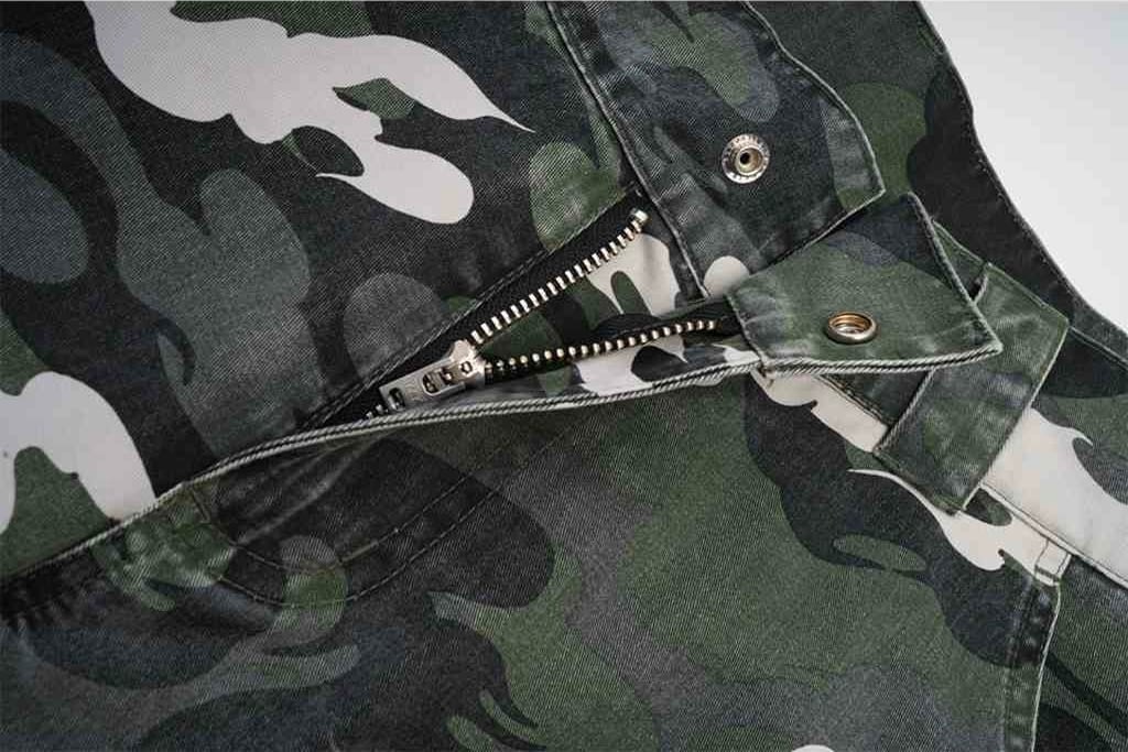 SUPPLIER】Distressed Double Layer Kemuri Camo Pants | PARX