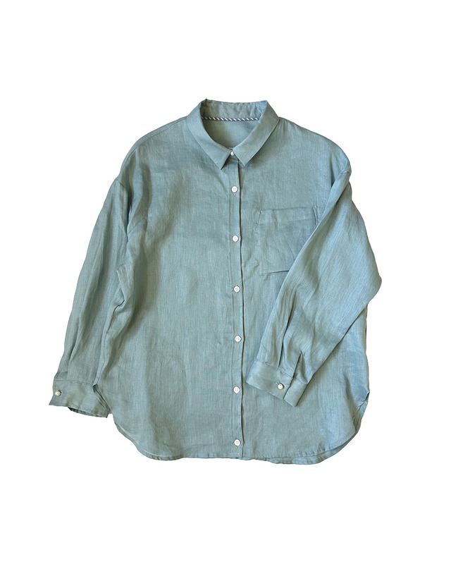 Linen shirt Ice blue / RESPIGHI