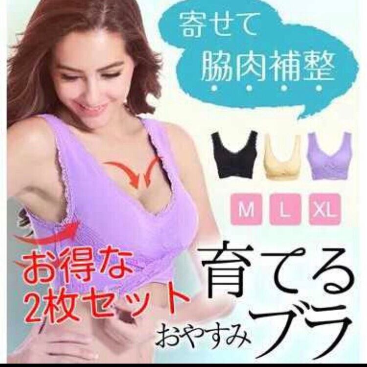 ナイトブラ 2枚セット 育乳 バストアップ | noel0225