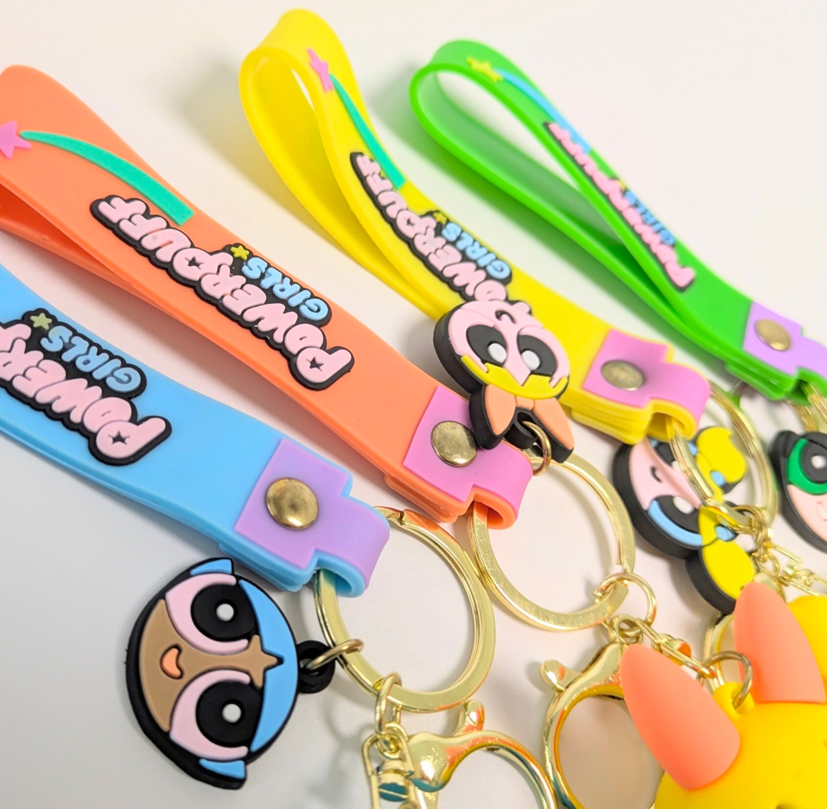 【 The Powerpuff Girls ( パワーパフガールズ ) 】 3D Rubber KeyHolder / 3Dラバーキーホルダー〚アメリカン雑貨 アメトイ〛