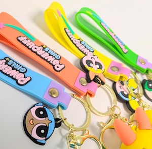 【 The Powerpuff Girls ( パワーパフガールズ ) 】 3D Rubber KeyHolder / 3Dラバーキーホルダー〚アメリカン雑貨 アメトイ〛