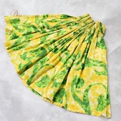 フラダンス 衣装 パウスカート イエロー系 ココエミリー ハワイアンプリント アロハ 華やか 鮮やか シングル レッスン 練習 かわいい CoCoEmily グリーン系 黄 緑 おしゃれ 明るい 日本製 大人向け 上品 フェス ダンス スポーツファッション