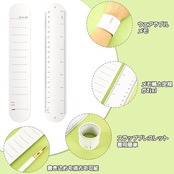 Neiang ウェアラブルメモ 3個セット 手首に巻く メモ ウェアラブルメモ バンド 腕に巻くメモ帳 手首メモ リストバンド メモ シリコン 書いて消せる 防水 やることリスト ホワイト 23.8*4.5cm