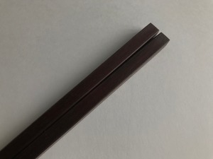 四角箸 21cm（紫檀/S）　Square chopsticks (Rose wood/S)
