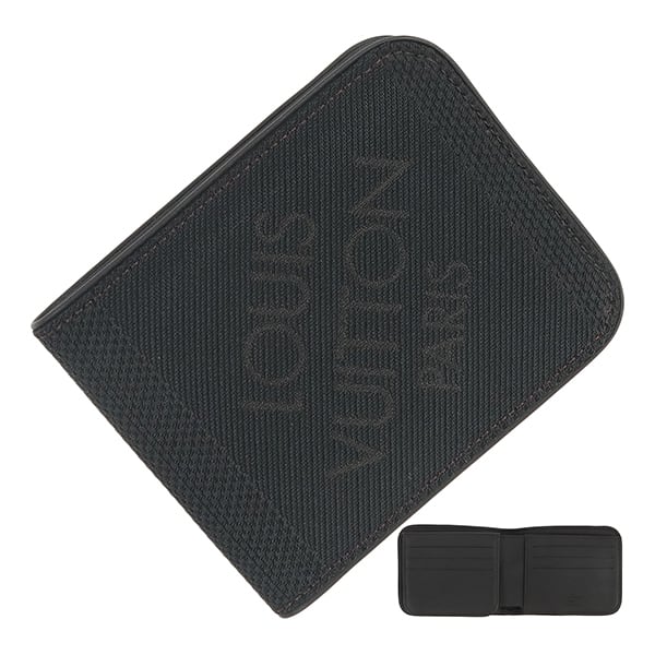 Unused LOUIS VUITTON ルイヴィトン 二つ折り財布 ポルトビエ 9カルト クレディ フネートル ダミエジェアン 黒 M93548 未使用品