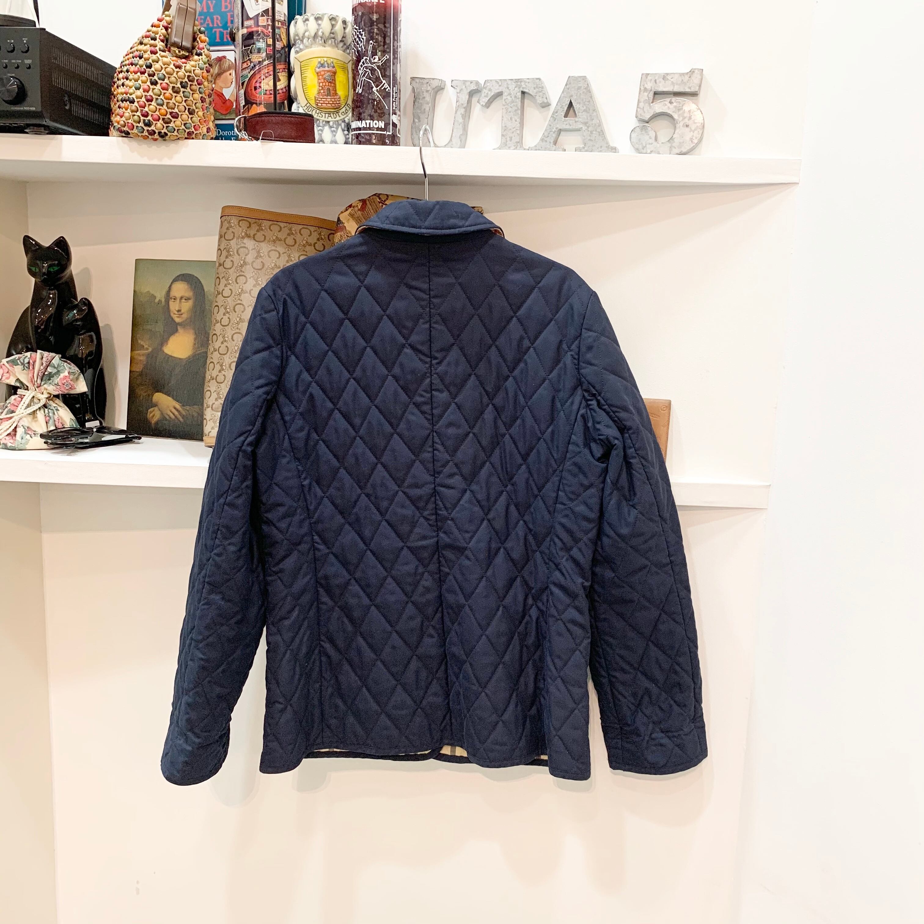 Brooks Brothers/outer/down/quilting/jacket/blouson/check/navy ...