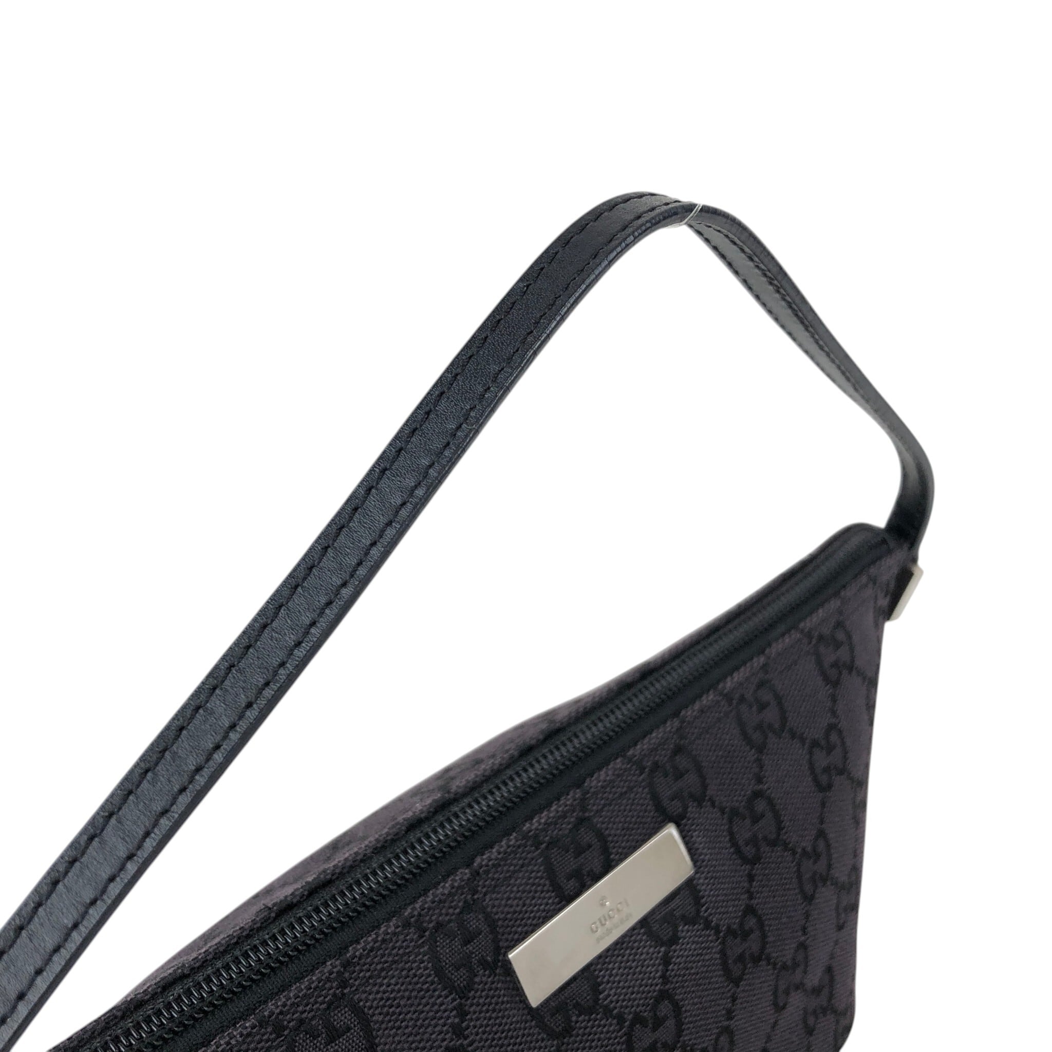 GUCCI グッチ GG ハンドバッグ ブラック キャンバス ミニバッグ