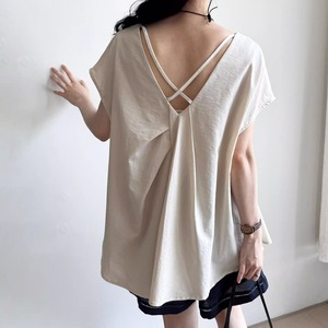 v-back design pullover 13754