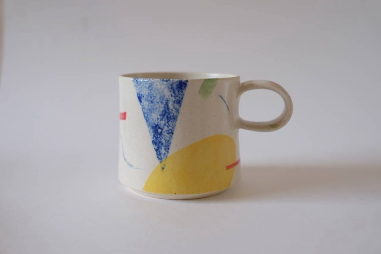 【新着】 田中 紗樹 × 嵩下 花奈子 MUG3「story」【陶芸 絵付作品】