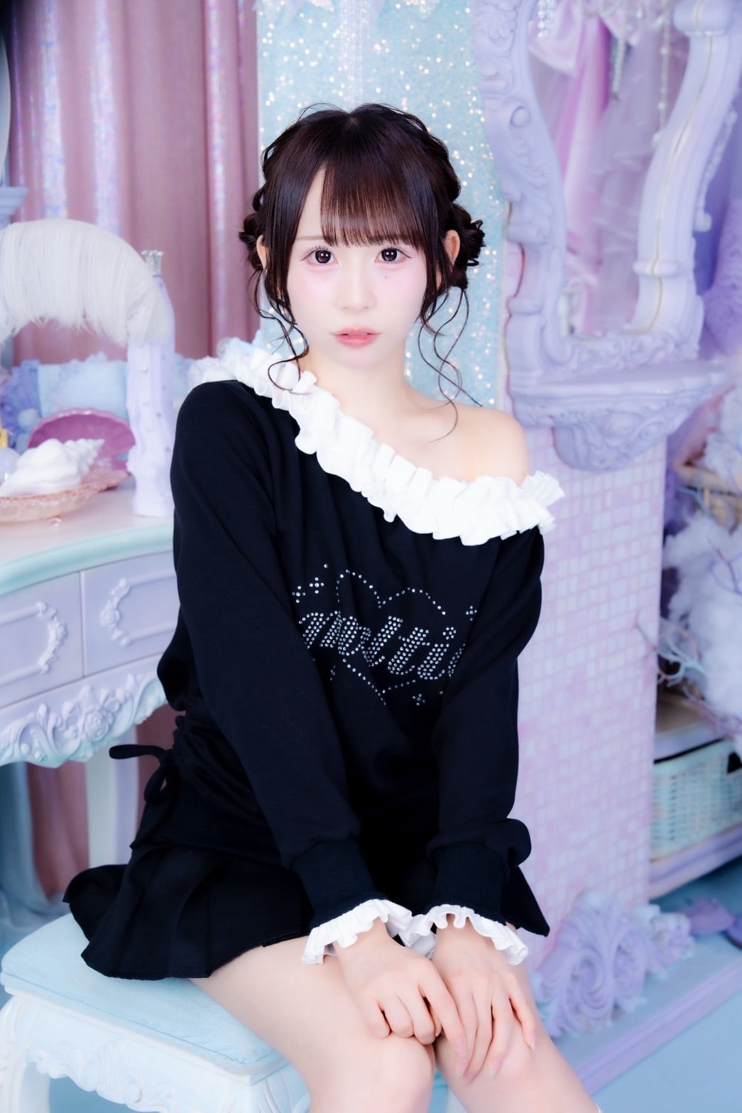 Kitten Frill One Shoulder Tops