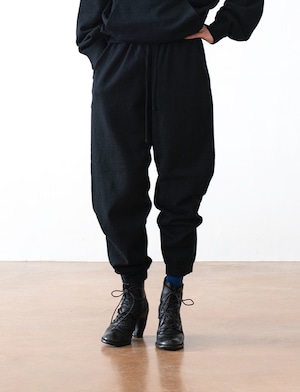 aulico : KNIT PANTS / BLACK