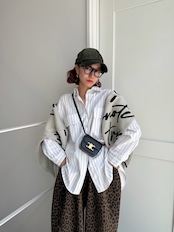 cotton stripe over SH/white
