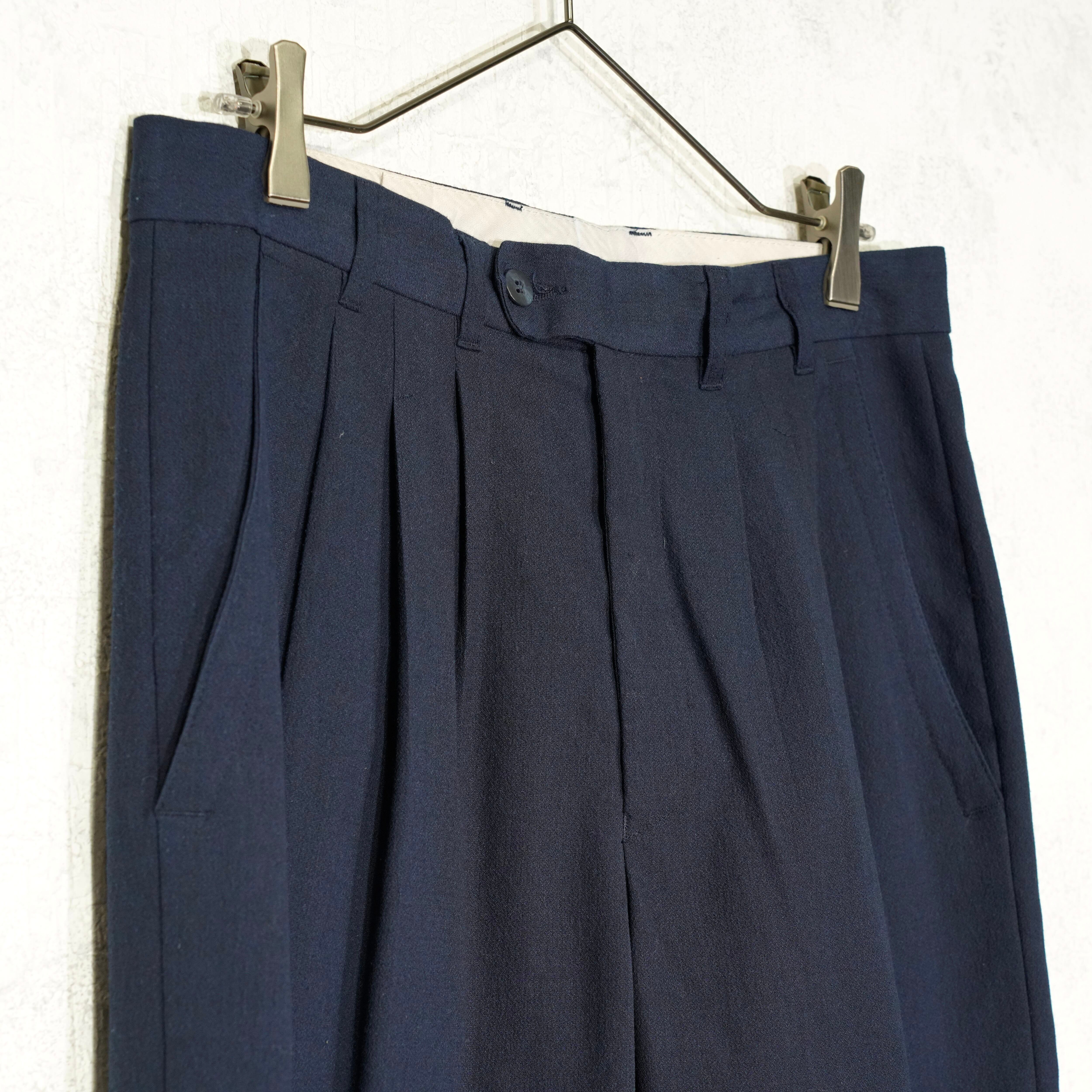 EU VINTAGE PANMO WEAR NAVY COLOR DOUBLE DESIGN SET UP SUIT EU VINTAGE PANMO WEAR NAVY COLOR DOUBLE DESIGN SET UP SUIT