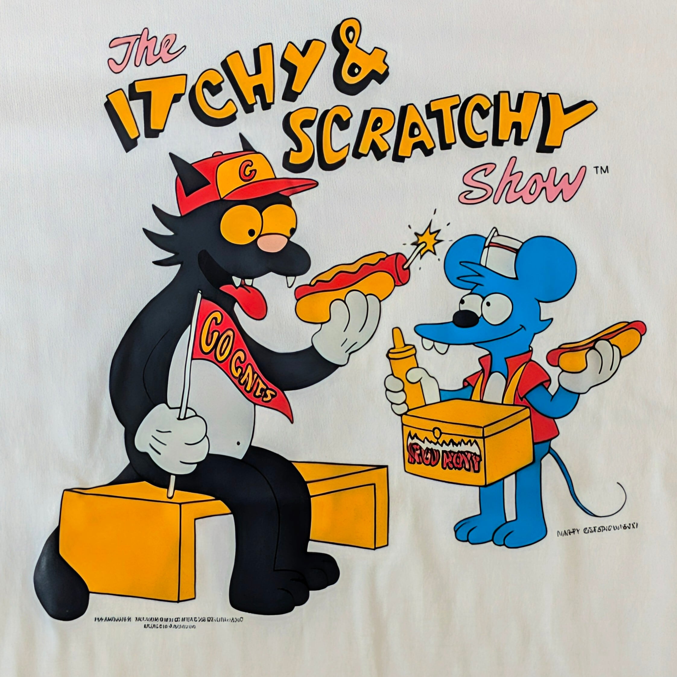 【 The Simpsons( ザ・シンプソンズ ) 】『 The Itchy & Scratchy Show / イッチー&スクラッチー 』 Tシャツ〚アメリカン雑貨 アメトイ〛