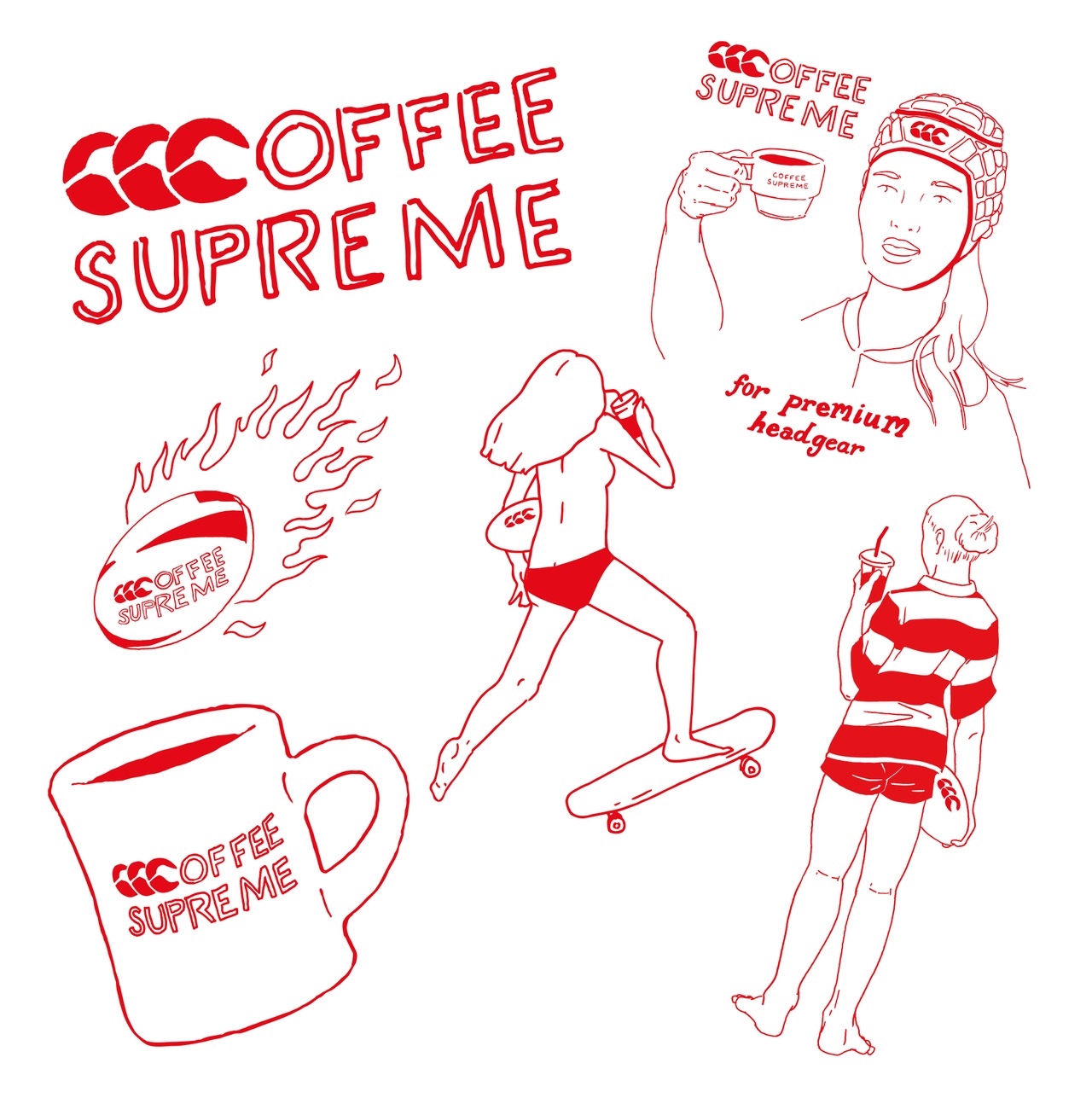 canterbury x Coffee Supreme ステッカーセット