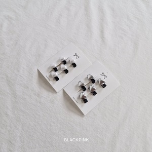 [BLACKPINK] Accessory) Heart Mini Hair Clip Set-up / [블랙핑크] 악세)하트미니집게핀세트