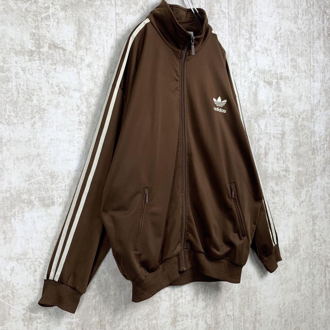 90s adidas トラックジャケット ジャージ ブラック黒白 在原みゆ紀同型