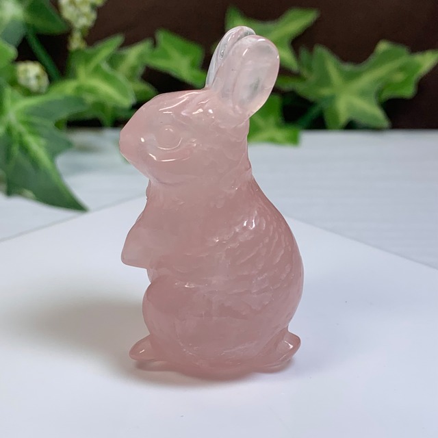 22.可愛いうさぎさん・ローズクォーツ