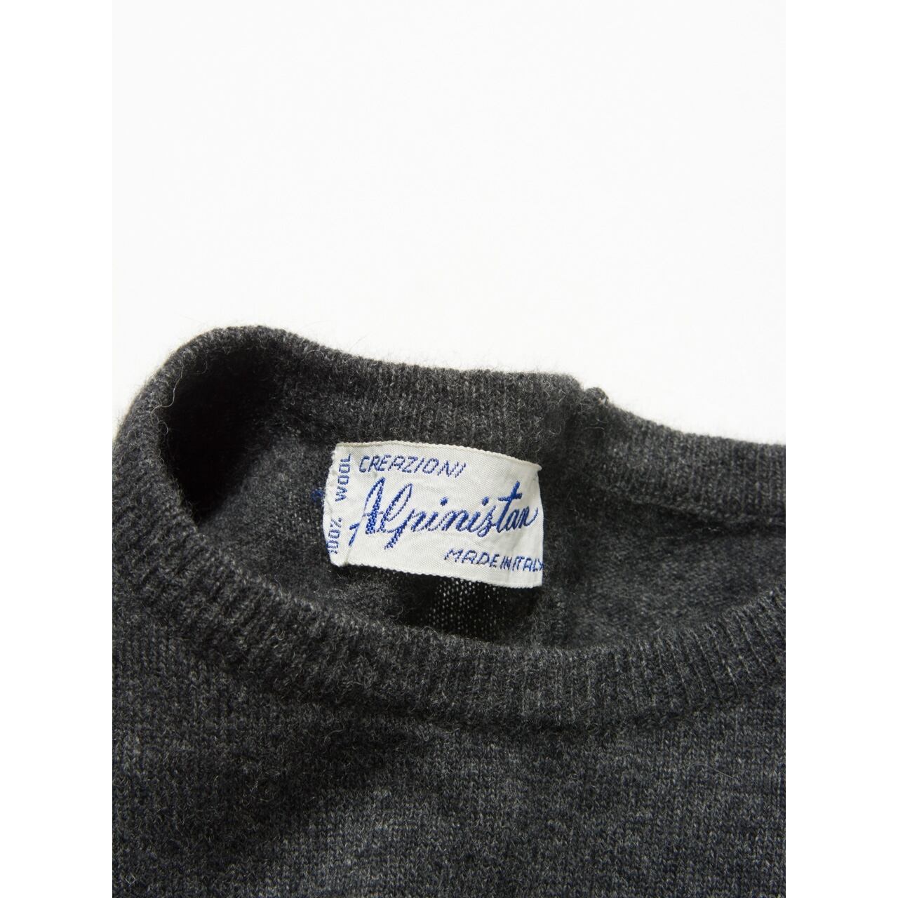 【Alpinistan】Made in Italy H/S wool sweater（イタリア製 半袖 ウール セーター）11b