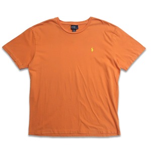 古着 ポロラルフローレン POLO RALPH LAUREN コットン ワンポイント ロゴ Tシャツ オレンジ 表記：L　gd402418n w40427