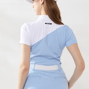 バイカラー　半袖Tシャツ　トップス